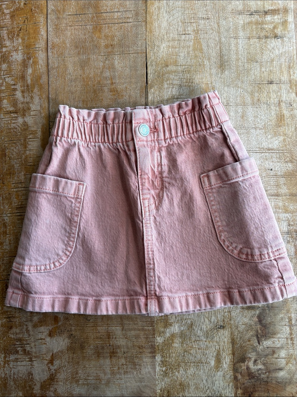 NWOT Cat & Jack Girls Pink Denim Skirt XS(4/5)